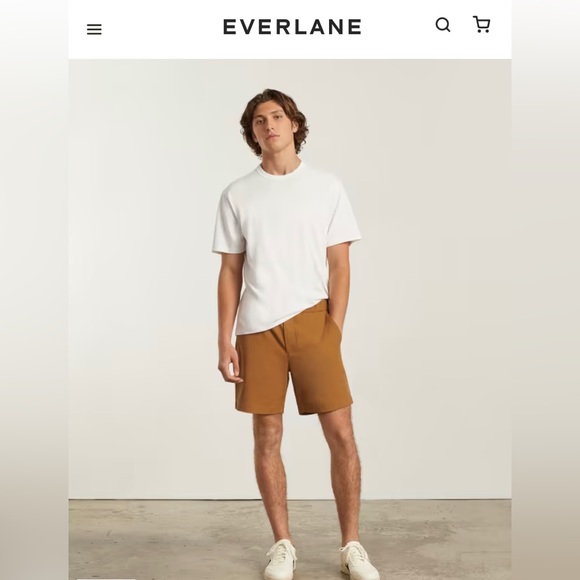 Everlane mens/masc Pull-On Performance Chino Short size L NWT - Picture 1 of 8